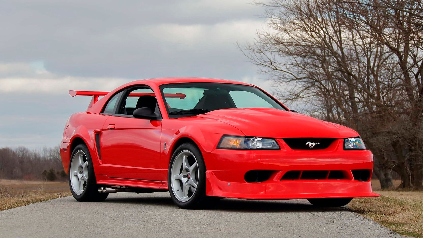 2000 Ford Mustang Cobra R parked at a 3/4 view