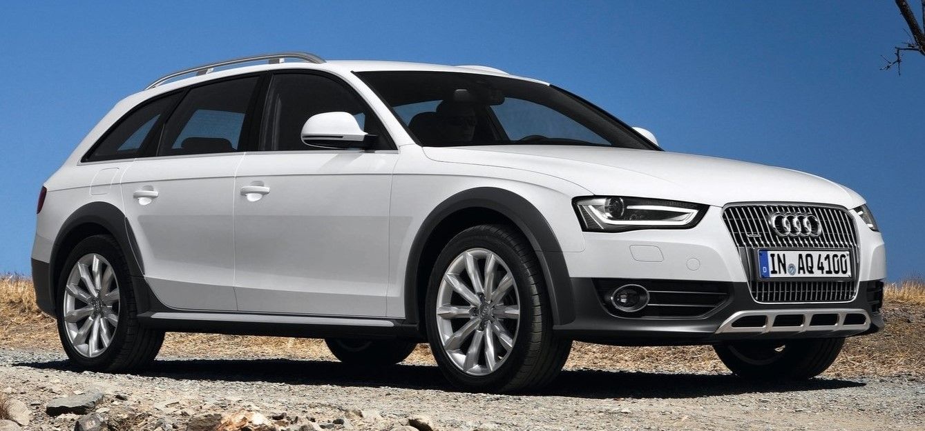 White 2013 Audi allroad parked outdoors