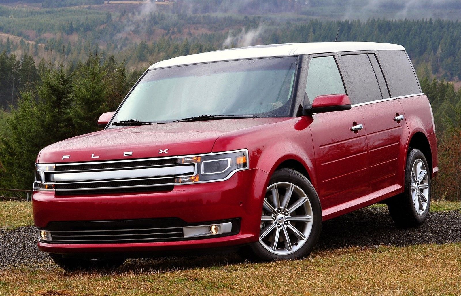 Red 2013 Ford Flex parked outdoors