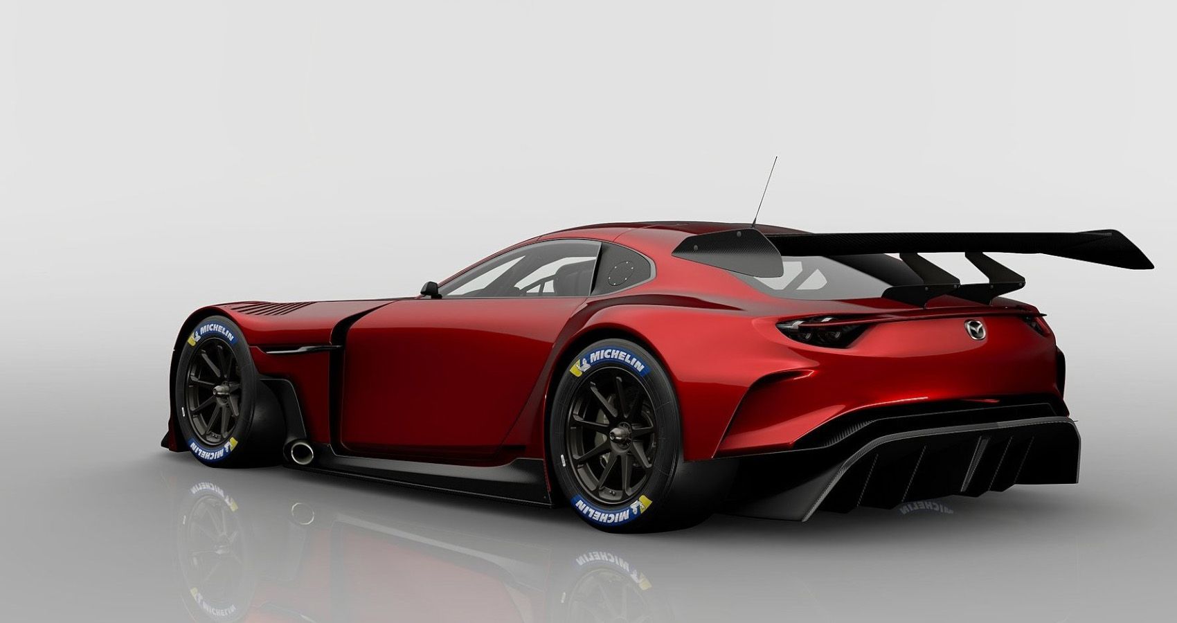 2020 Mazda RX-Vision GT3 Concept In Red Rear View