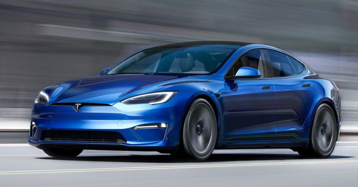 Blue 2020 Tesla Model S P100D Electric Cars