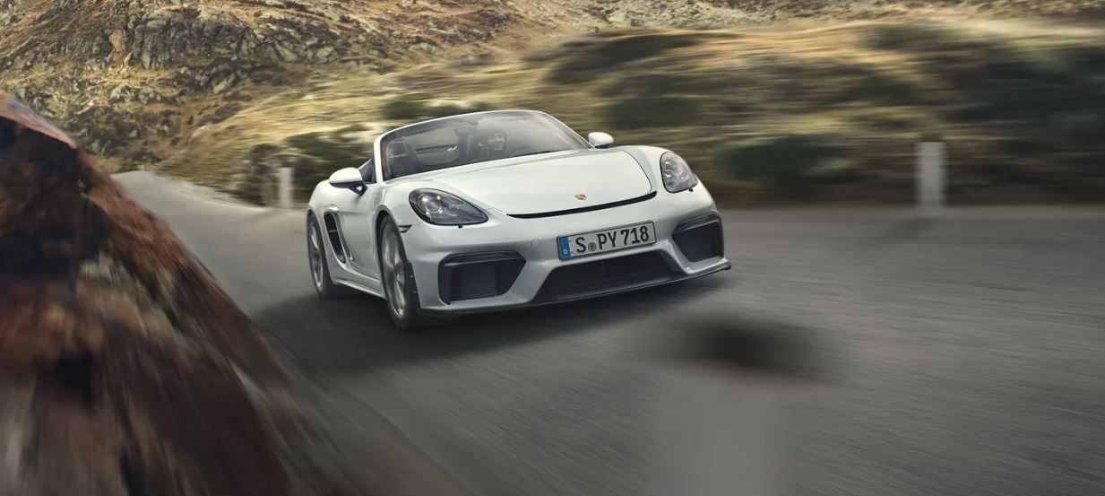 White 2023 Porsche 718 Spyder