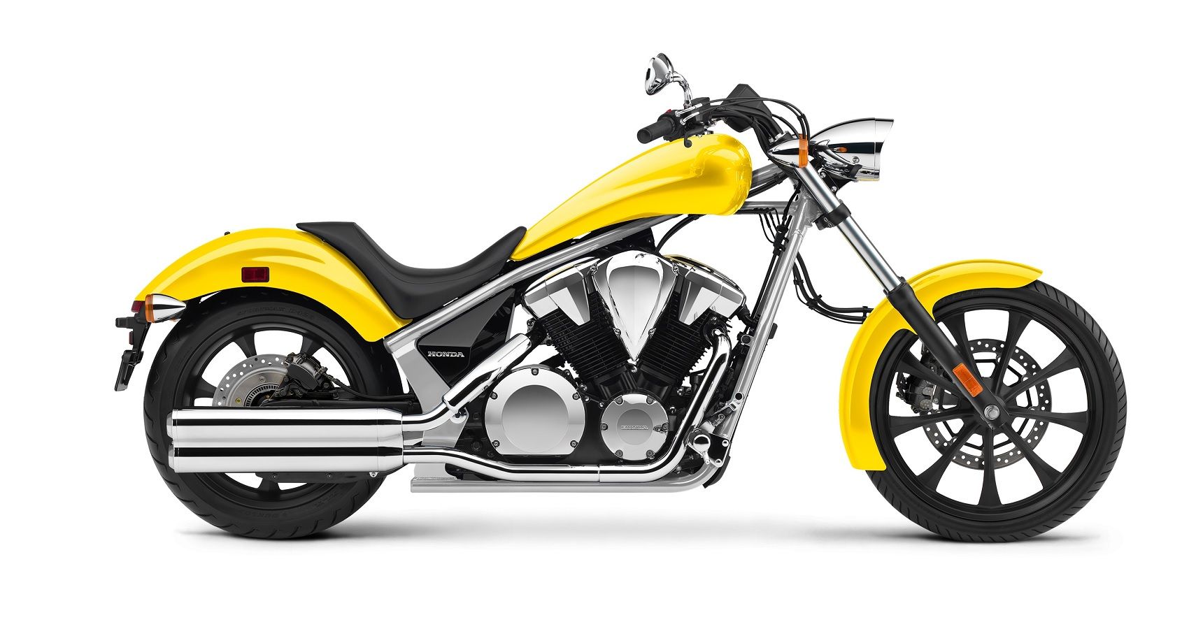 2023 Honda Fury ABS Yellow Side Profile 
