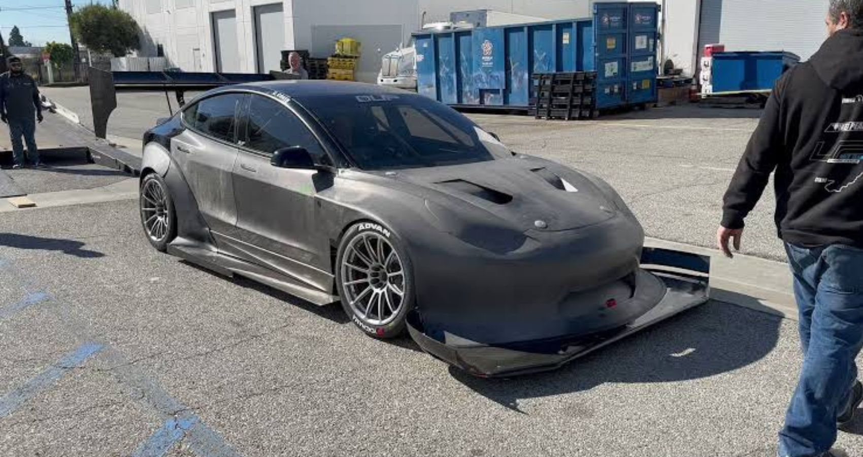 This Wild Tesla Model 3 Racecar Has Enough Downforce To 'Crush' Competition