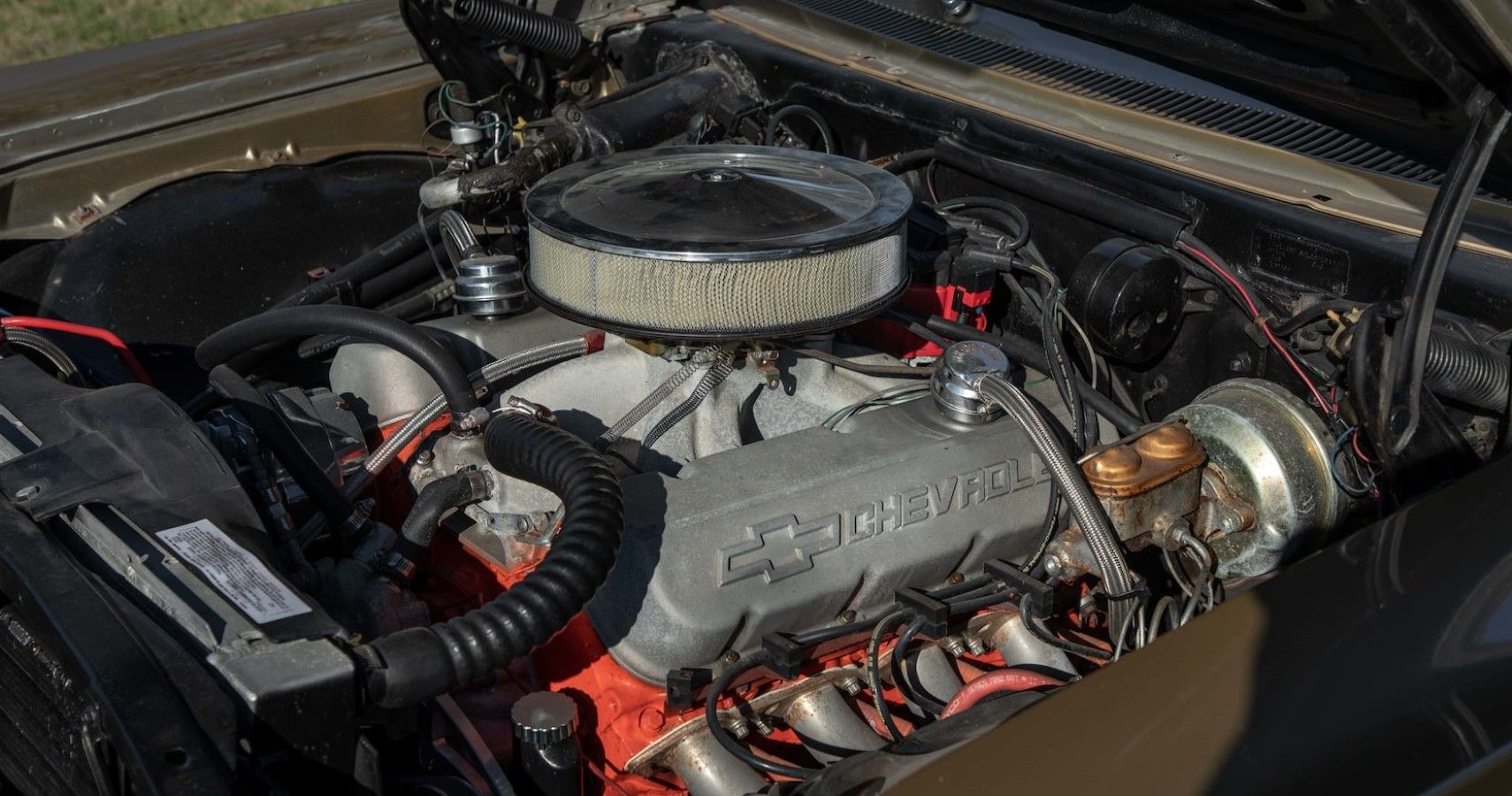 1967 Chevrolet Impala V8 engine bay view