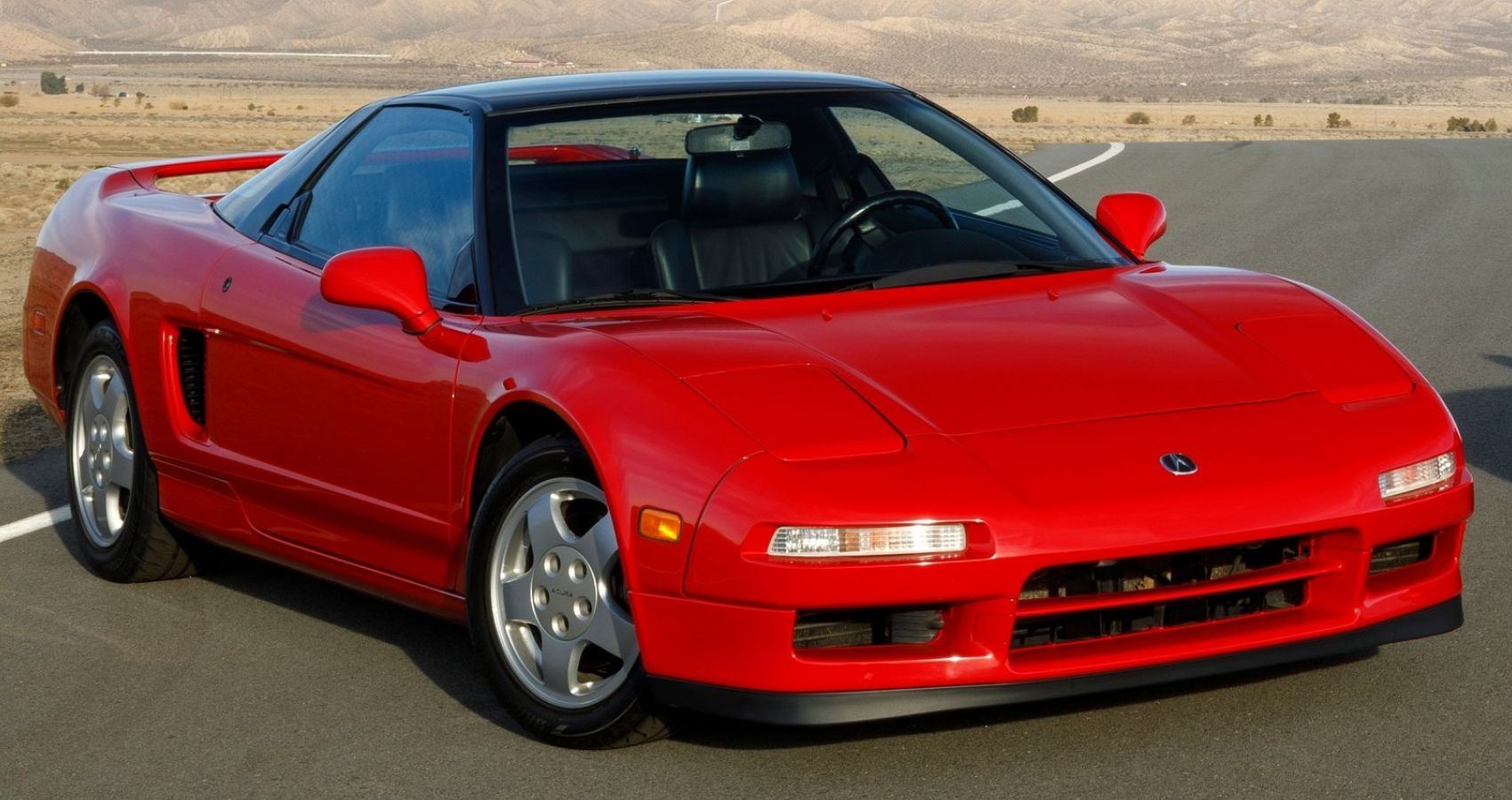 Red 1990 Honda Acura NSX