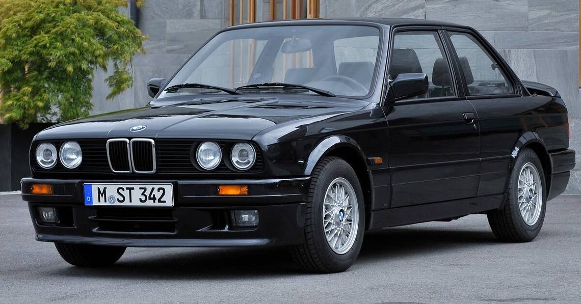 Black BMW 1988