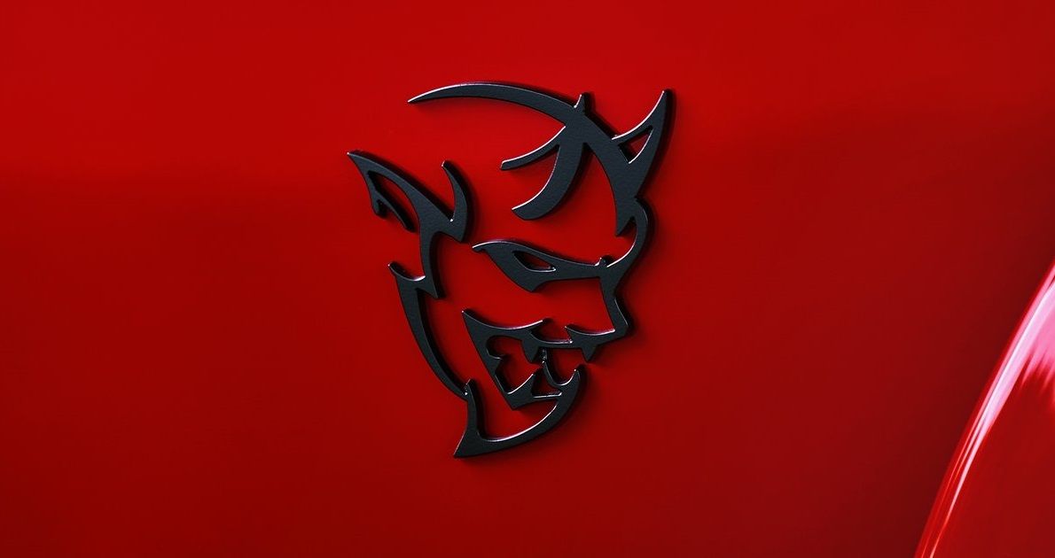 dodge challenger srt demon logo 3D मॉडल in ऑटो के पार्ट्स 3DExport