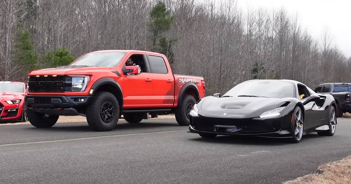 F8 Rapter Ferrari F150 Vergleich: Ford GT Gegen Ferrari 488 GTB Und McLaren