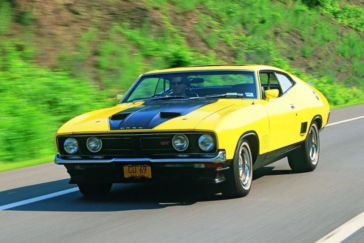 Ford Falcon XB GT Front Quarter View Yellow