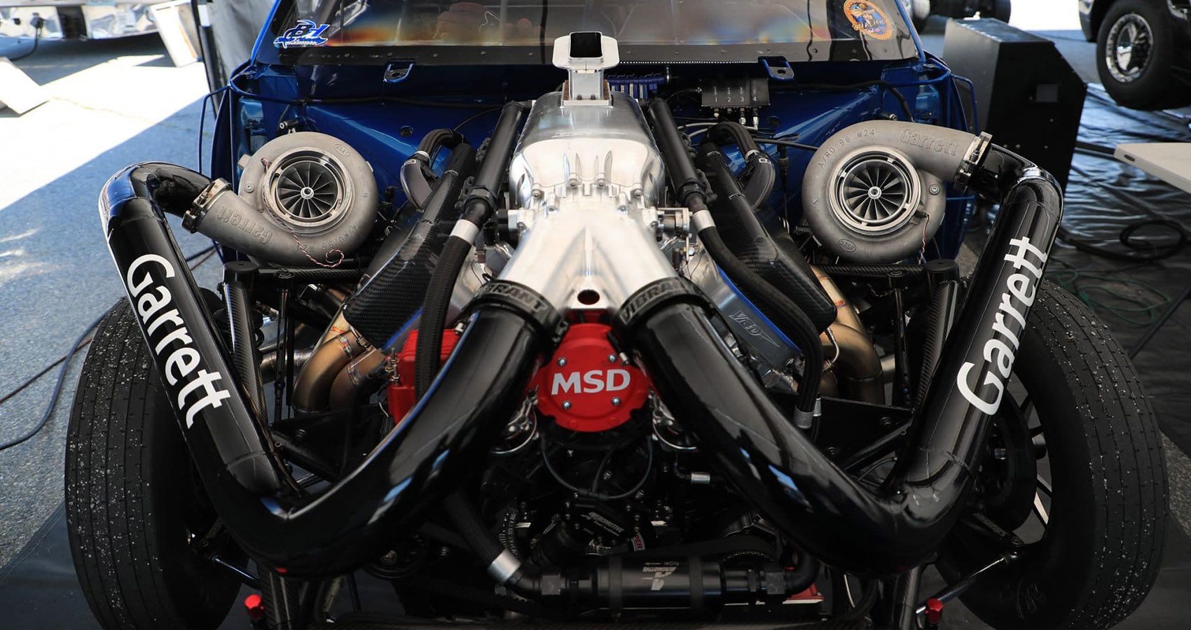 Garrett Performance Micke Twin Turbocharger Drag Car