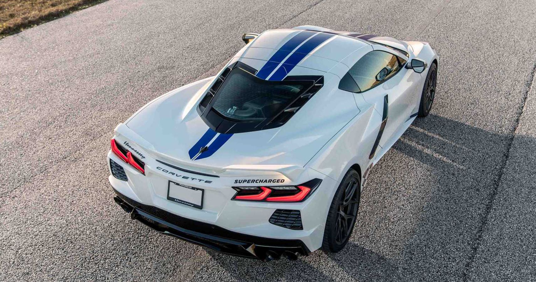 Hennessey H700 Chevrolet Corvette C8 White Rear