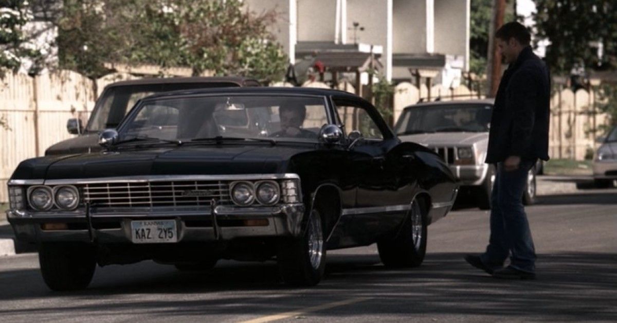Modified 1967 Chevrolet Impala front view from a scene in Supernatural TV show