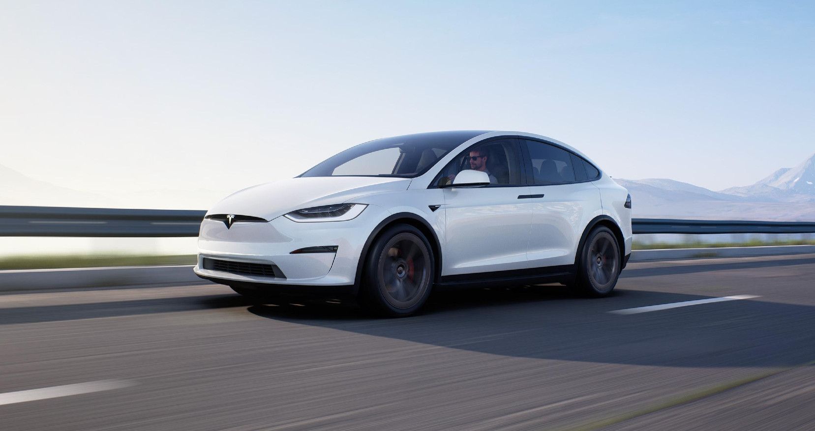 white Model X - Front Quarter