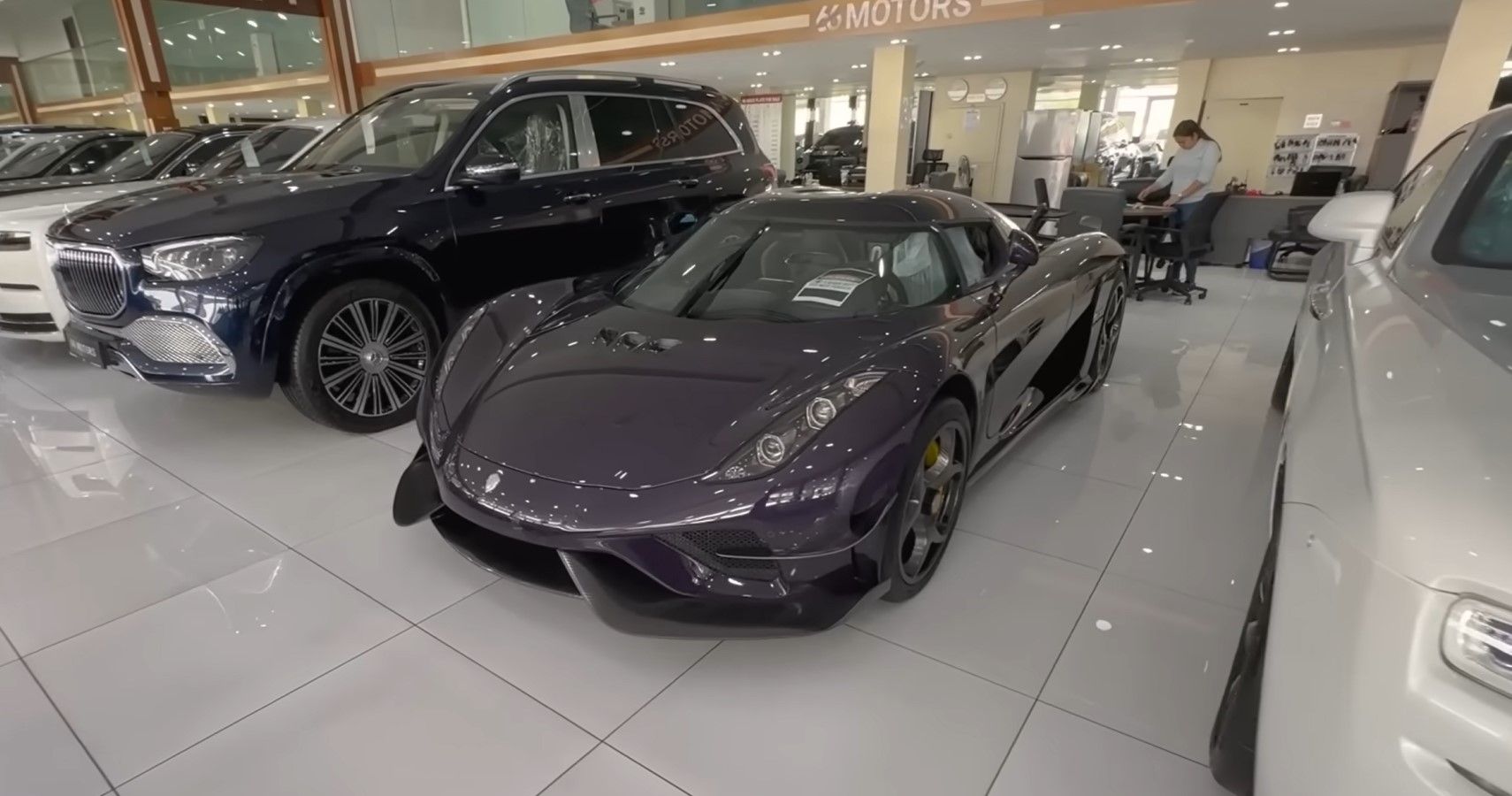 One-of-two purple-tinted carbon fiber Koenigsegg Regera in the world