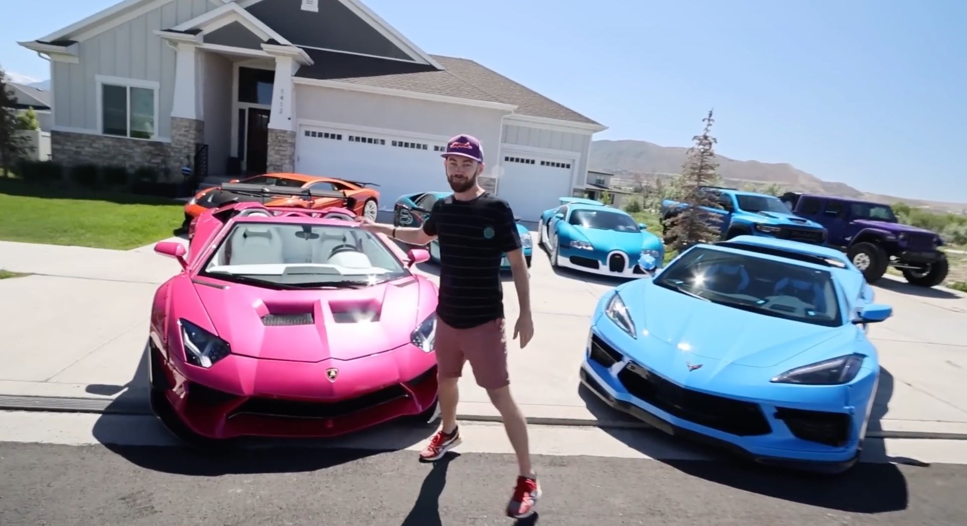 TheStradman With Lamborghini And C8 Corvette