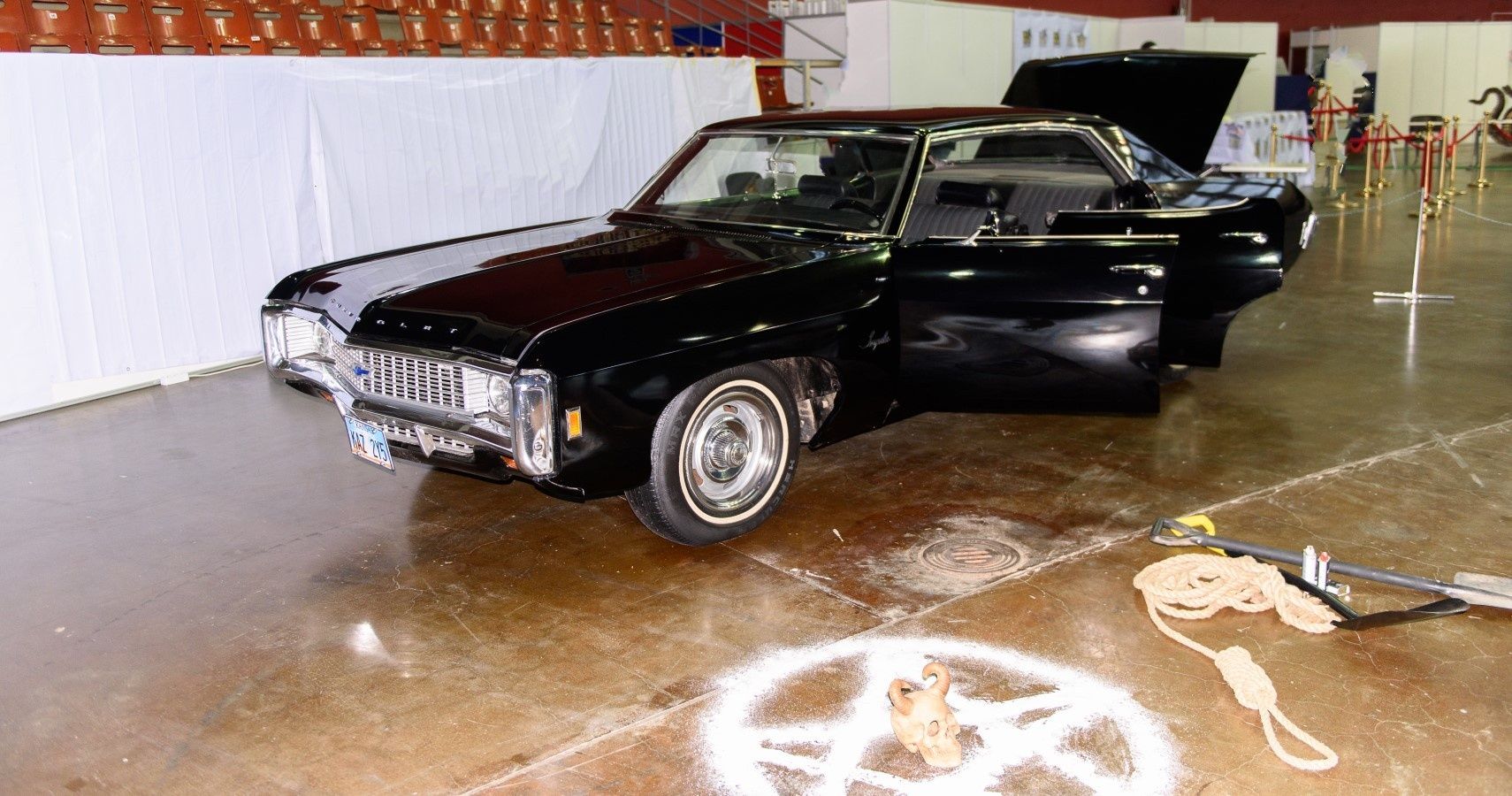 Black 1967 Chevrolet Impala from Supernatural front third quarter view