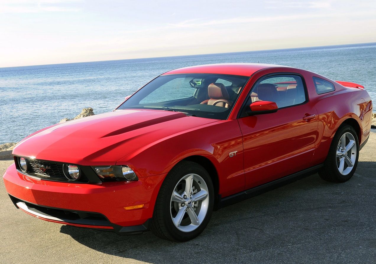 Red 2010 Ford Mustang - Front