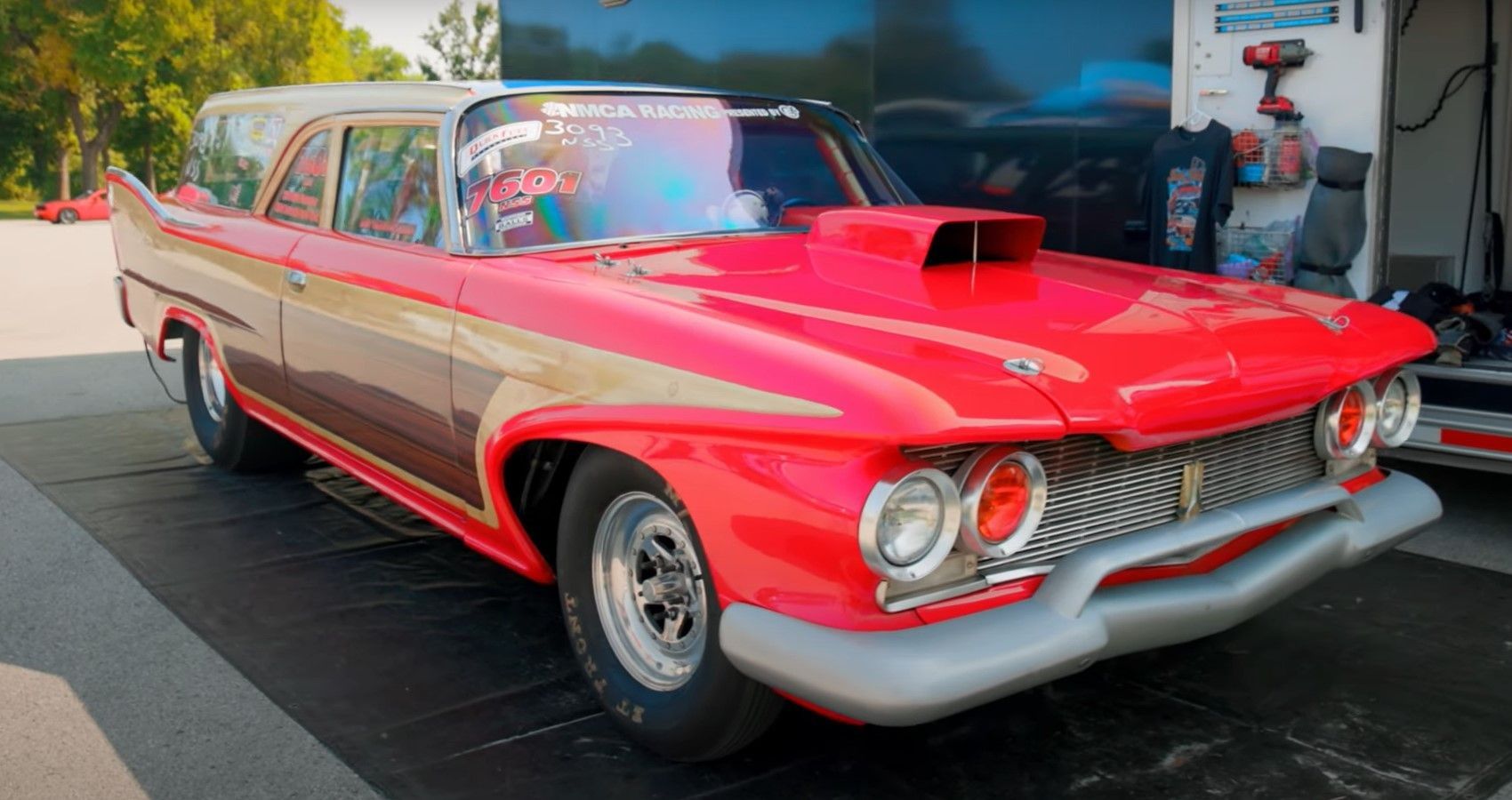 Watch This 1960 Plymouth Suburban Woodie Wagon Bring The Heat At The watch-this-1960-plymouth-suburban-woodie-wagon-bring-the-heat-at-the