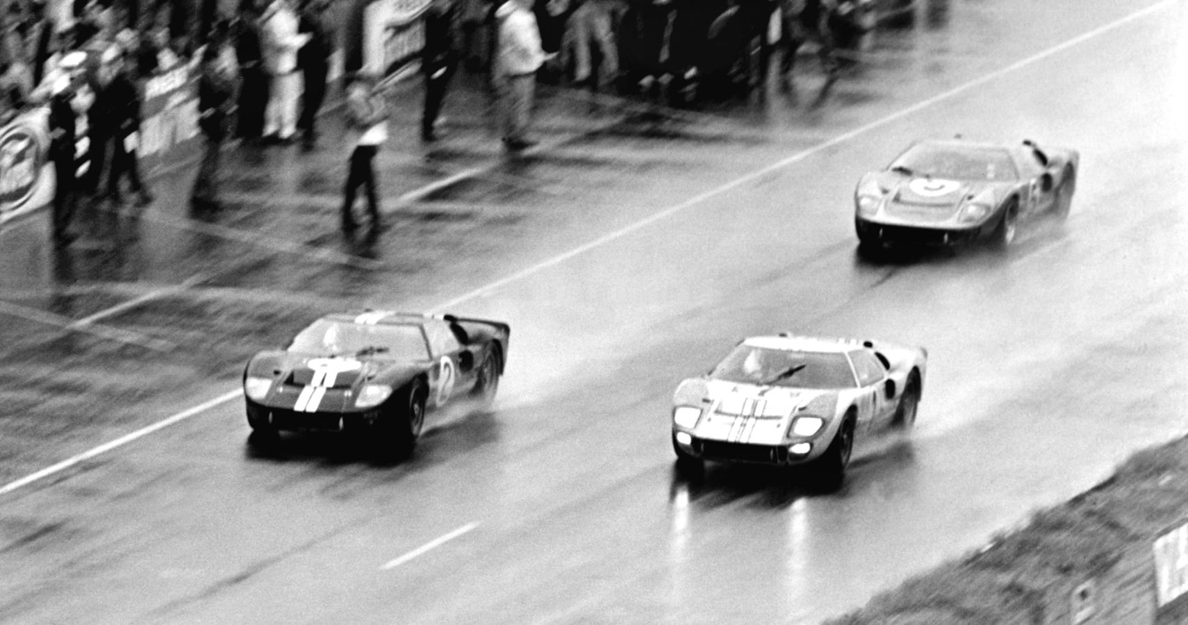 Ford GT40s At The Iconic 1-2-3 Finish At 1966 Le Mans 