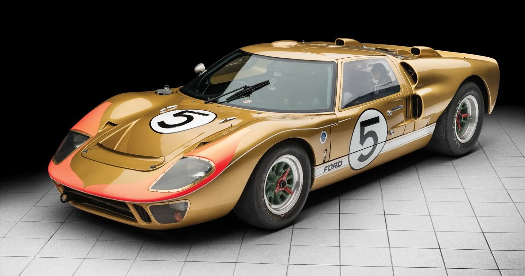 1966 Ford GT40 Mk II In Gold That Finished Third In The 1966 Le Mans 