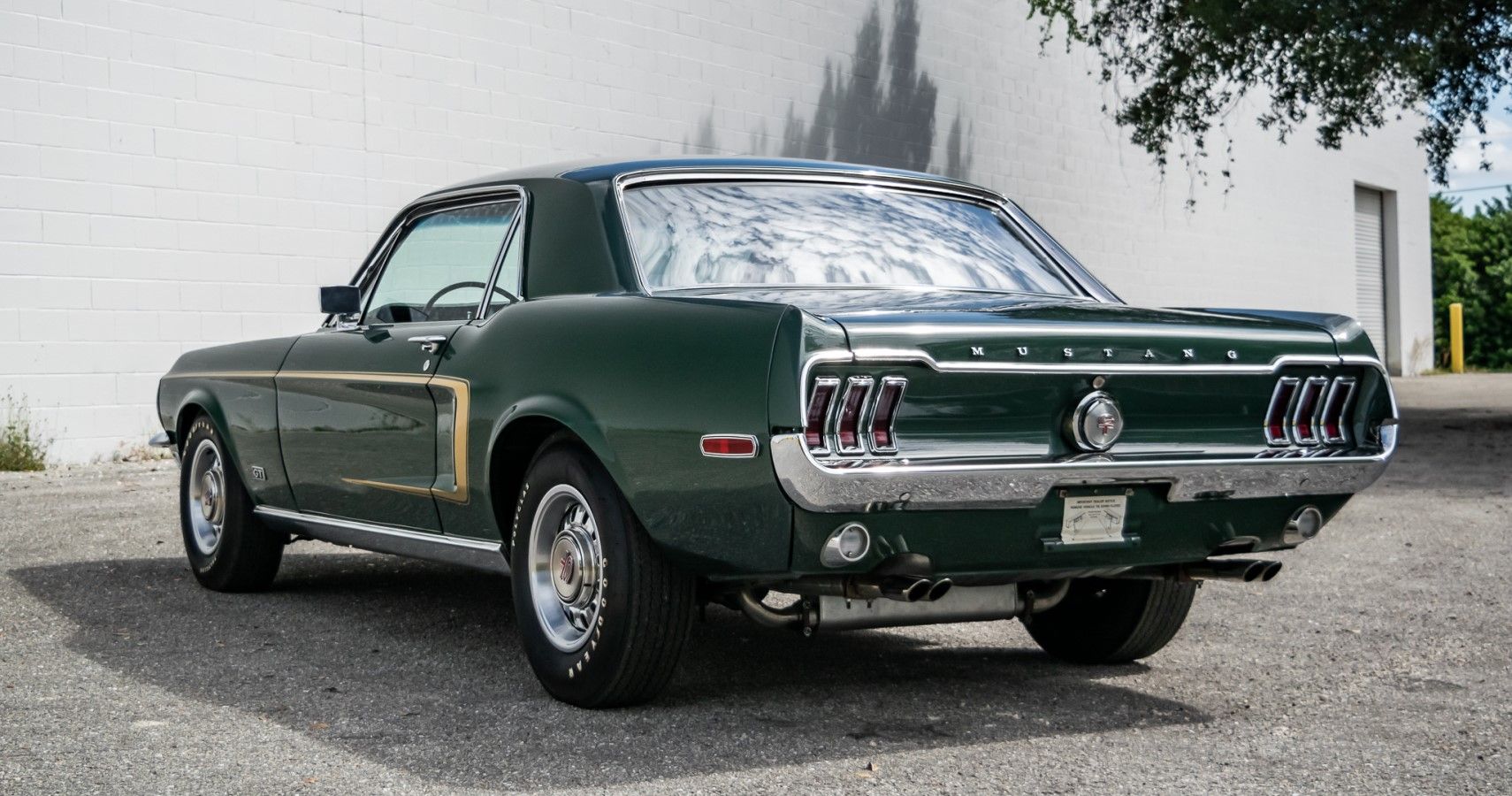 1968 Ford Mustang GT Coupe 428 Cobra Jet rear view