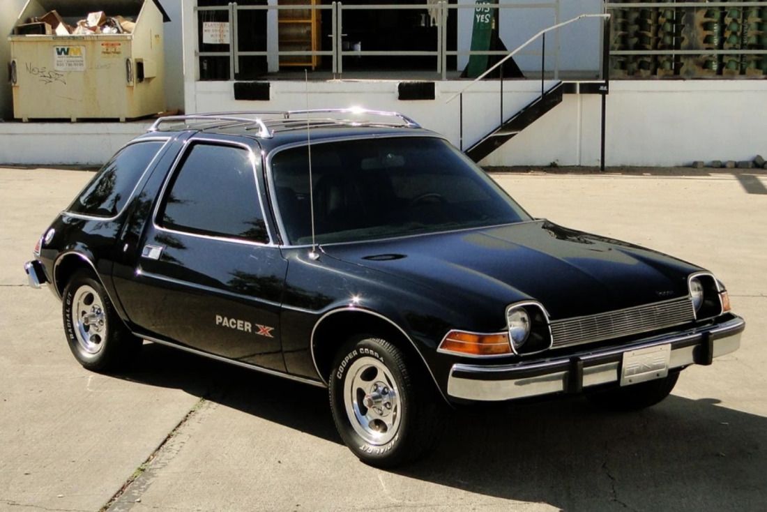 Black AMC Pacer compact car parked