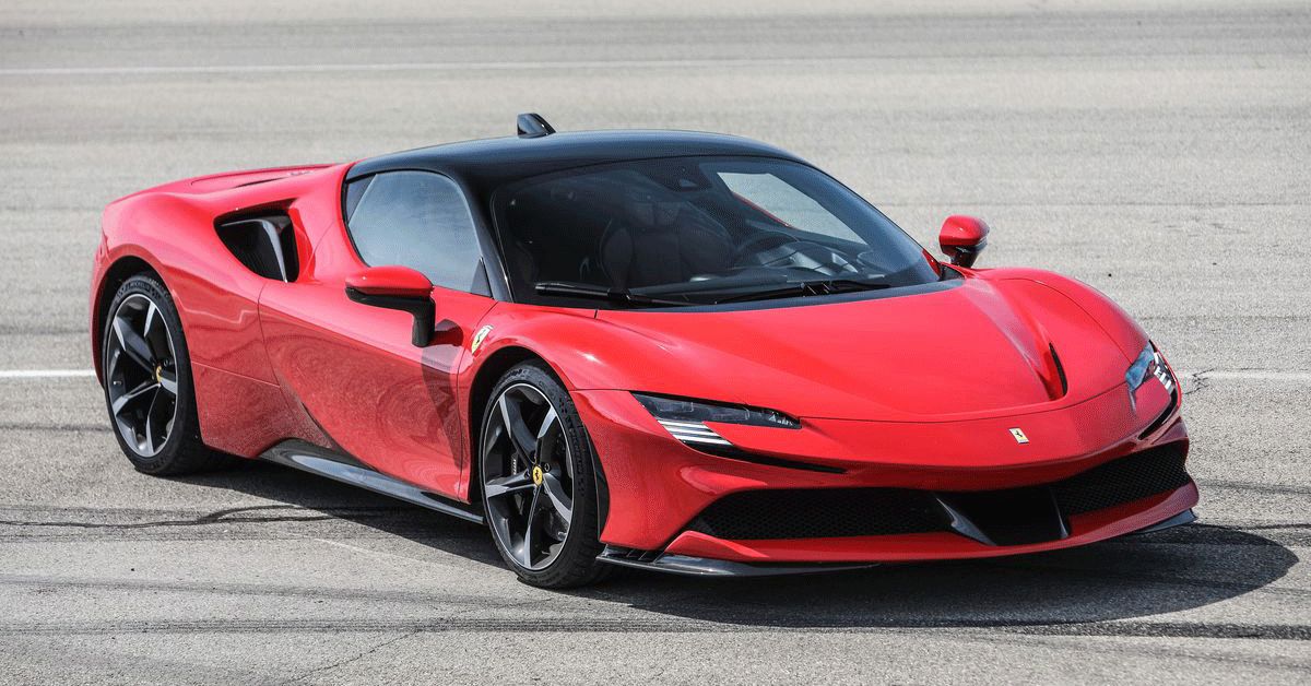 2021-Ferrari-SF90-Stradale-(Red)---Front