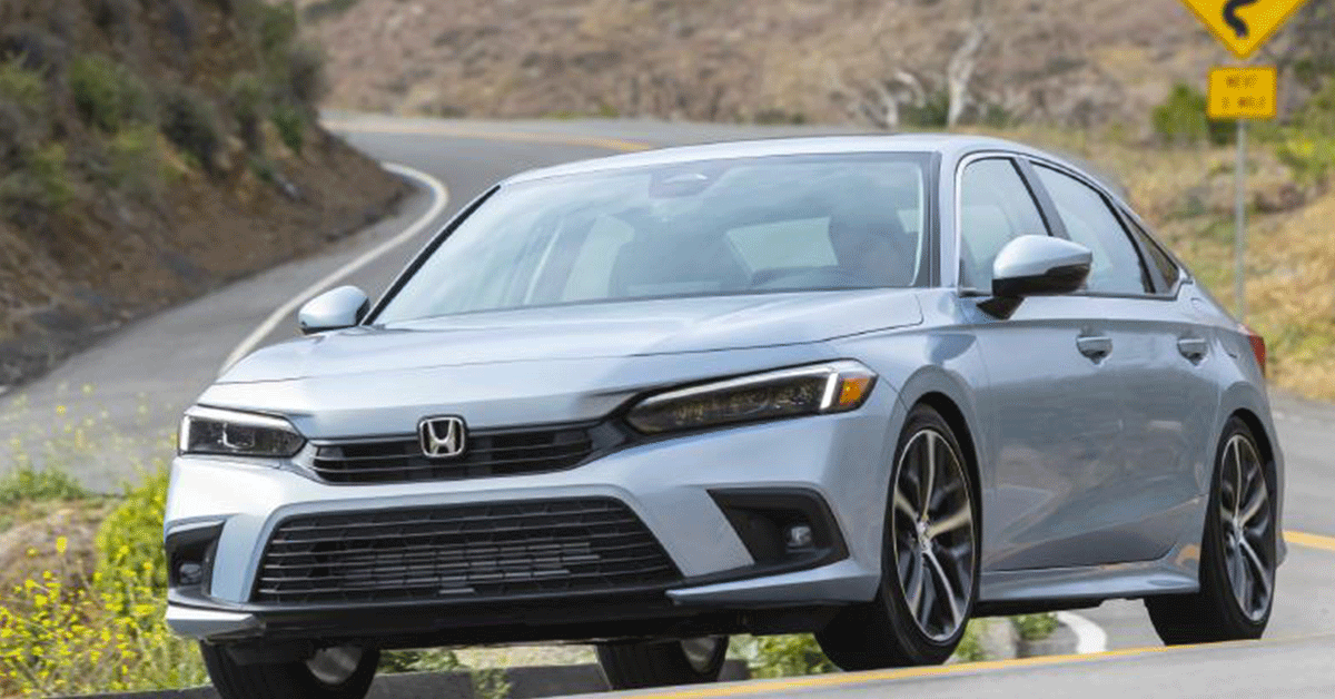 2023 Honda Civic Sedan on the road