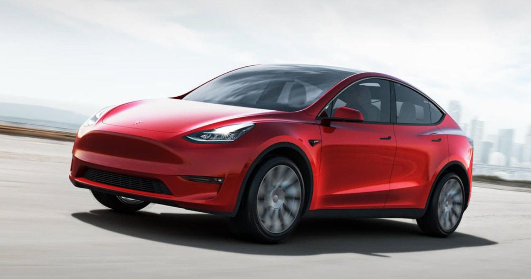 2023 Tesla Model Y - Front Angle Driving 