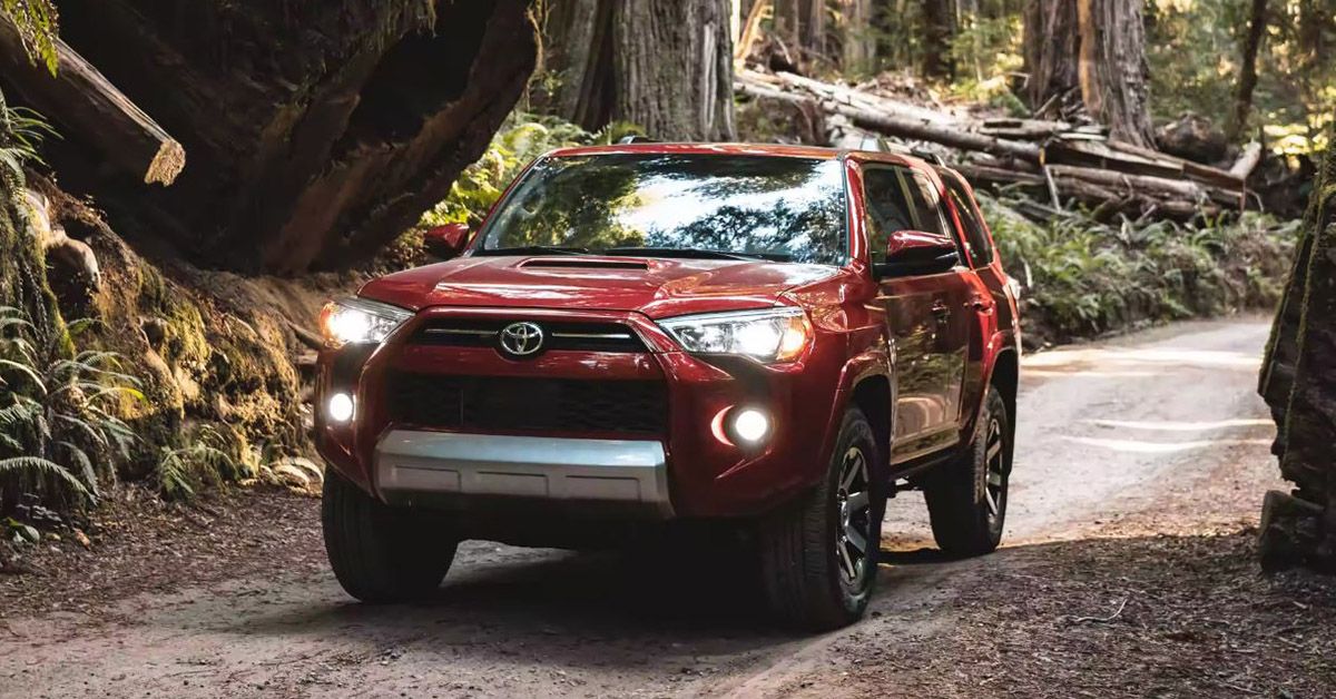 2023 Toyota 4Runner red lights on the road