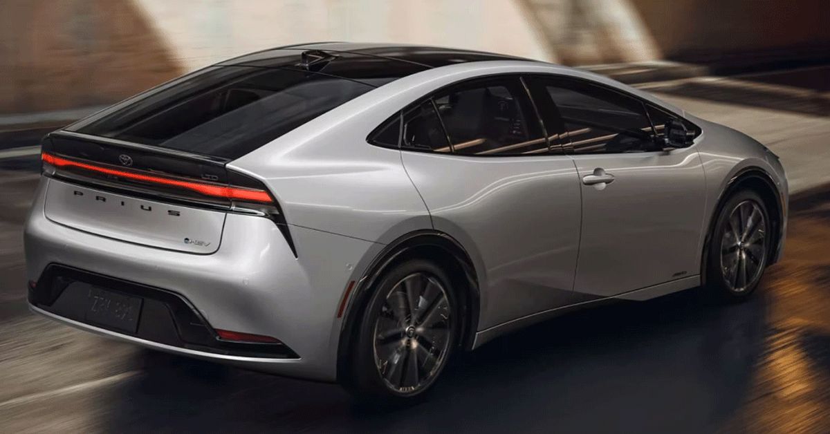 2023-Toyota-Prius-(Silver)---Rear