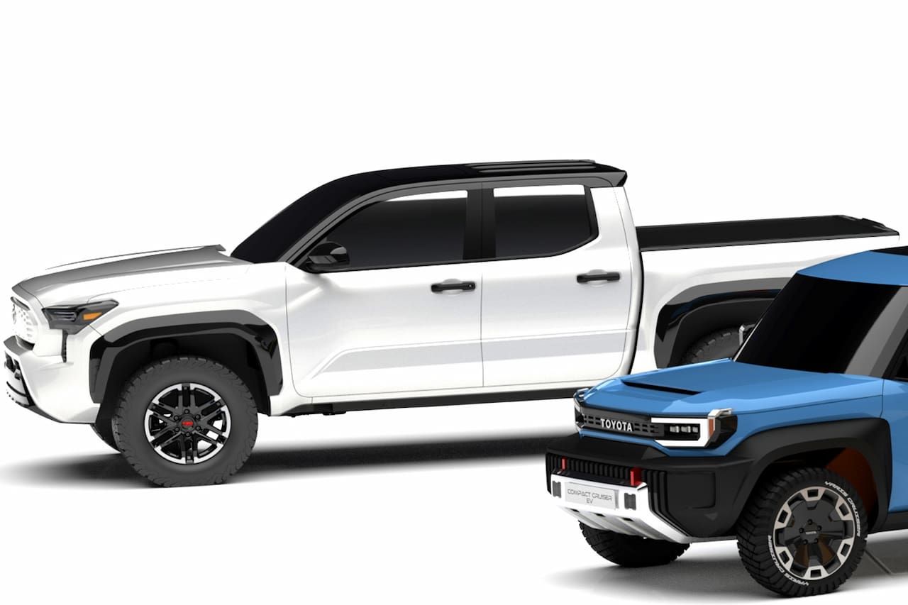 2024 Toyota Tacoma EV Concept Rendered Alongside Other Toyota Future Products