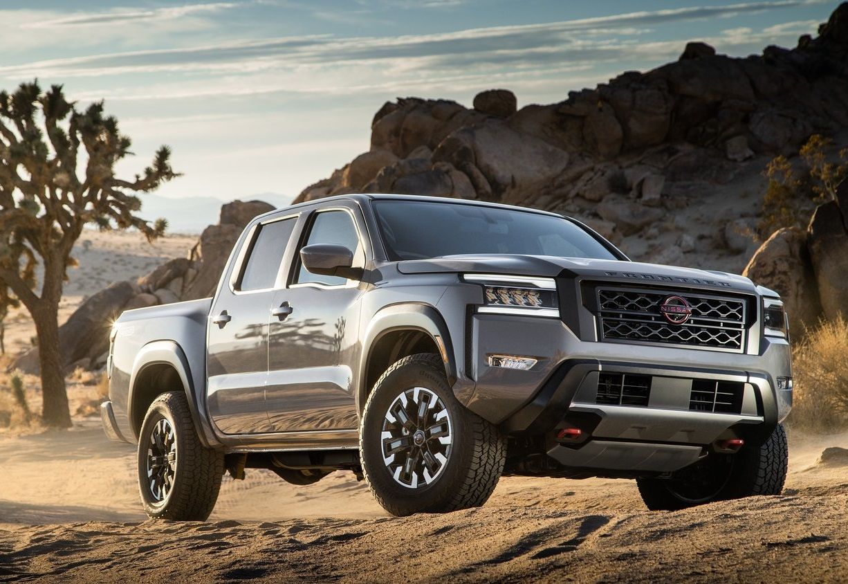 Grey Nissan Frontier - Front