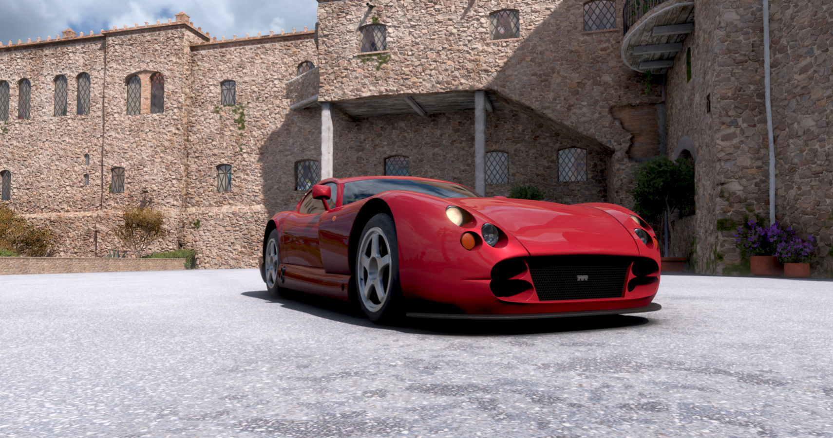 A red TVR Cerebra Speed 12 in FH5