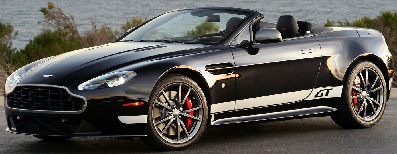 Black 2015 Aston Martin Vantage GT Roadster parked outdoors