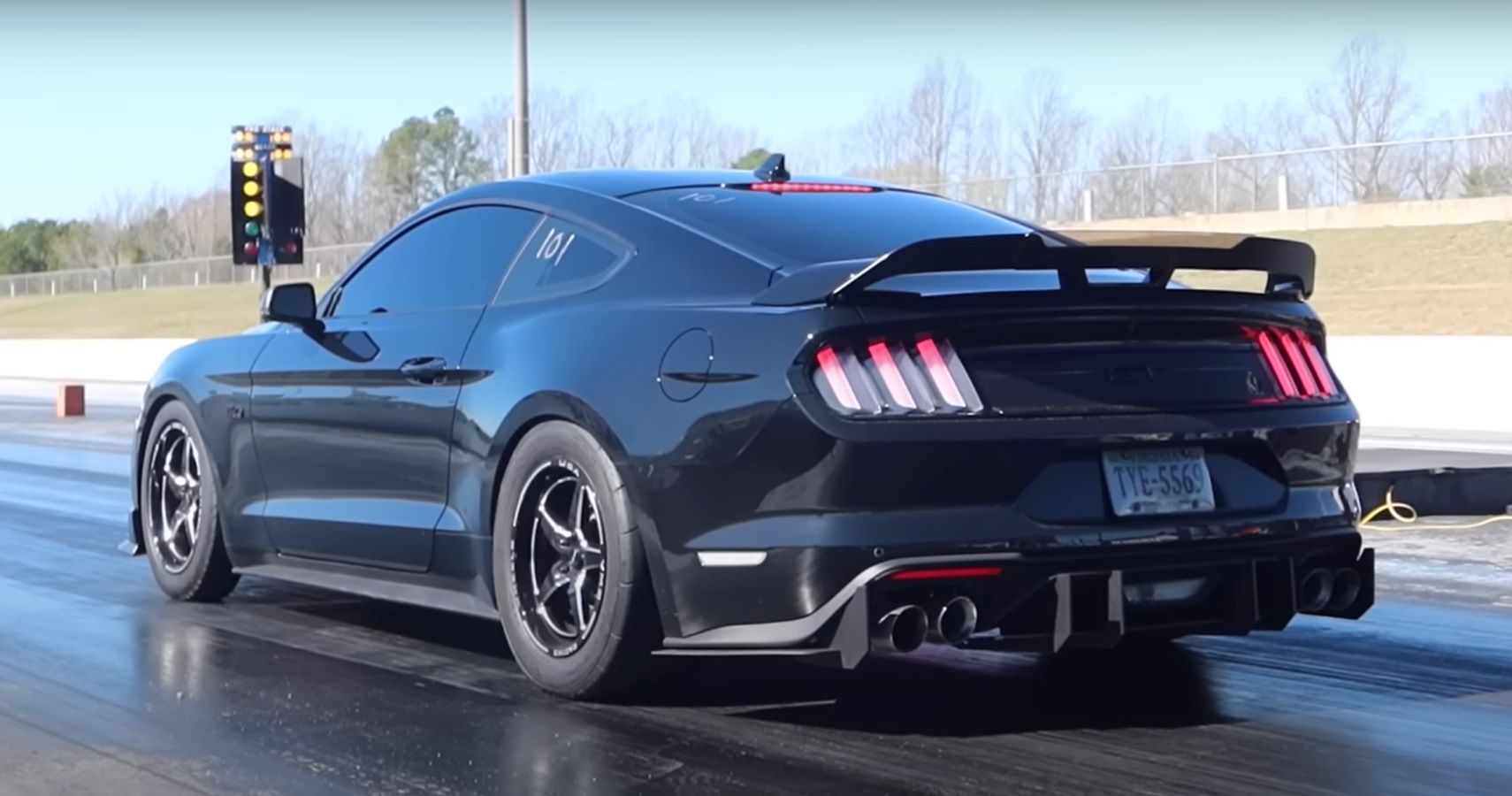 Watch Derek Baran's 2020 Ford Mustang GT Tear It Up At The Track