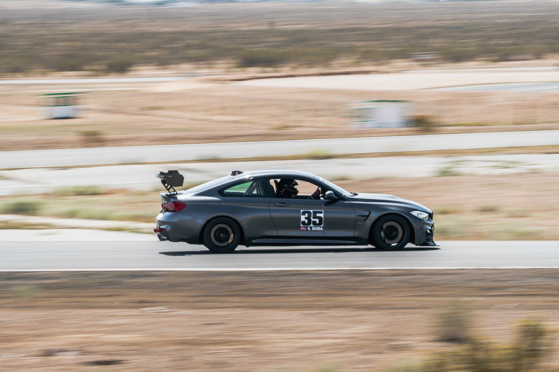 2016 BMW M4 GTS side driving on track