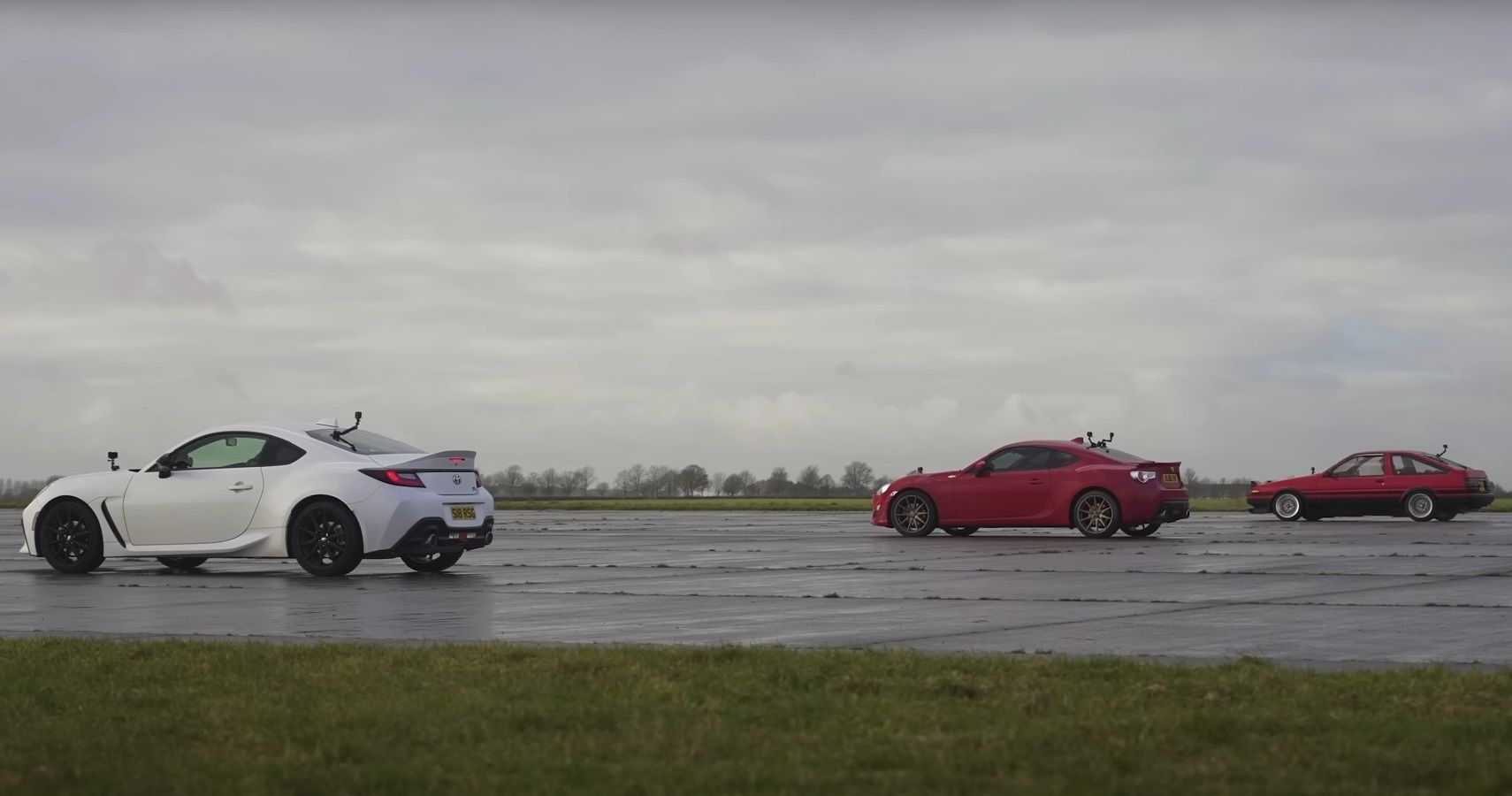 Gt86 vs gr86 vs ae86 3 generations of toyota sports coupes face off in