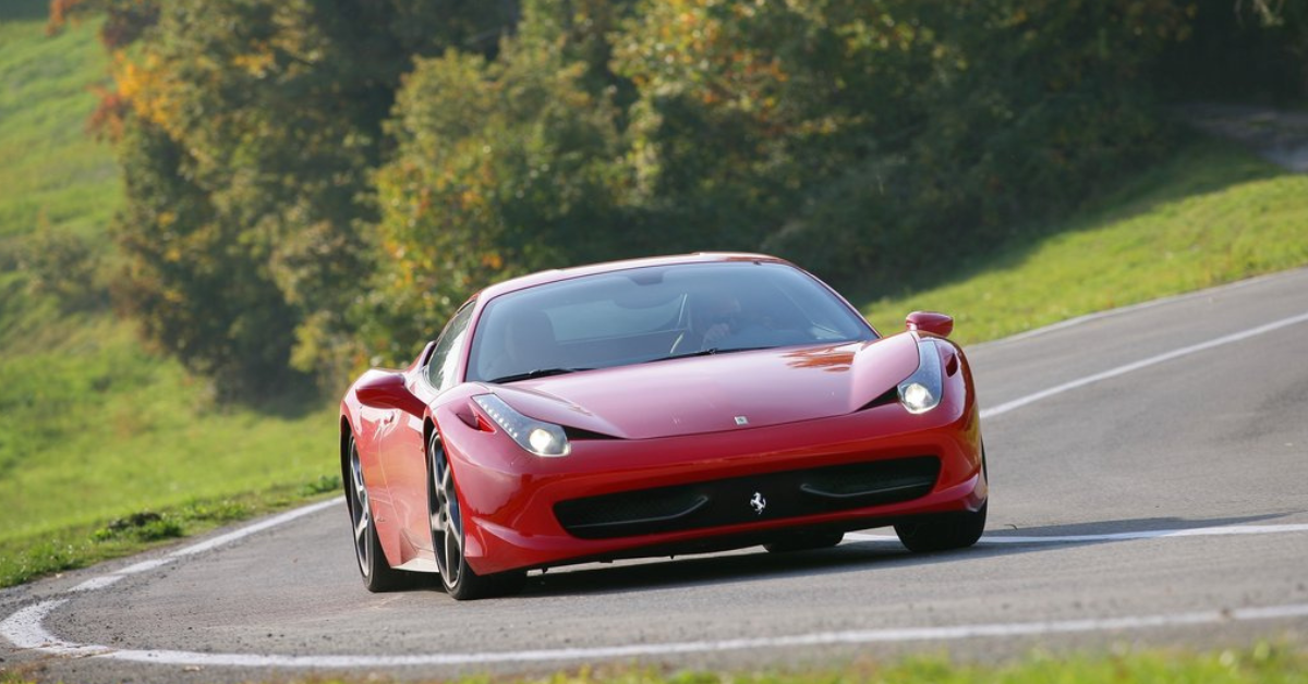 Sports car Ferrari 458M ITALIA red