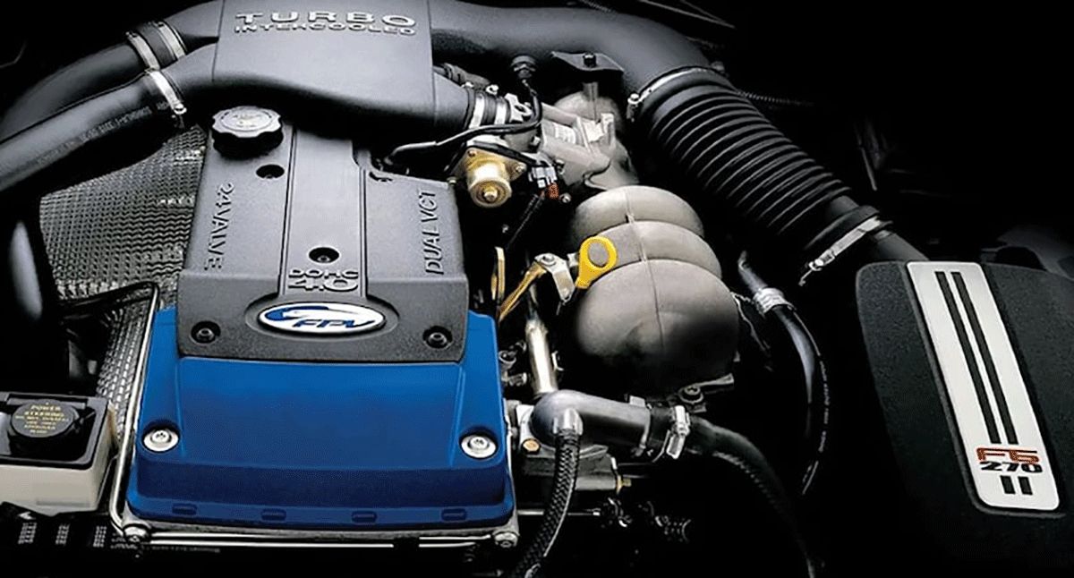 A Ford Barra Inline-Six engine