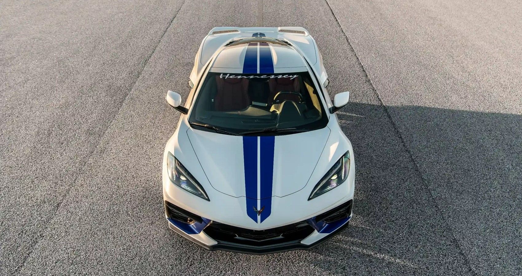 Hennessey H700 Corvette, front profile view from above