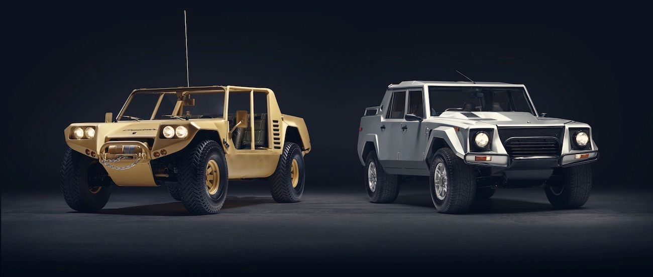 Lamborghini LM002 com protótipo de chita