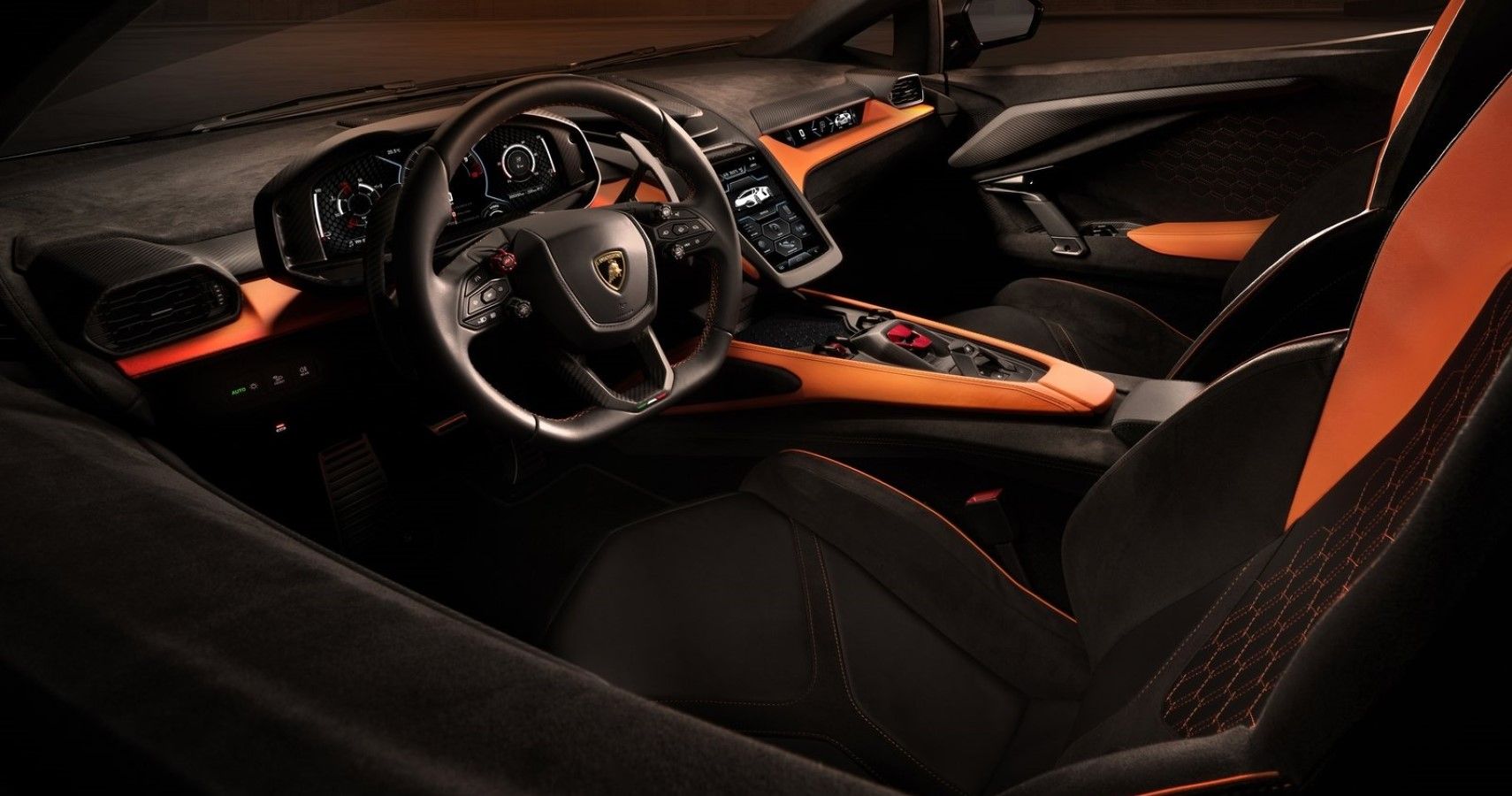 2024 Lamborghini Revuelto interior stays true to Lambo's futuristic design language