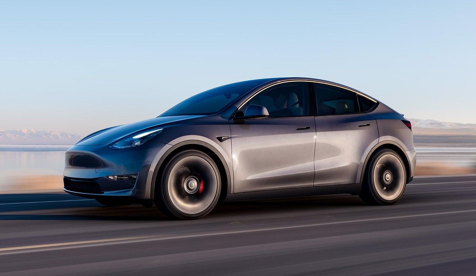 The 2023 Tesla Model Y on the road. 