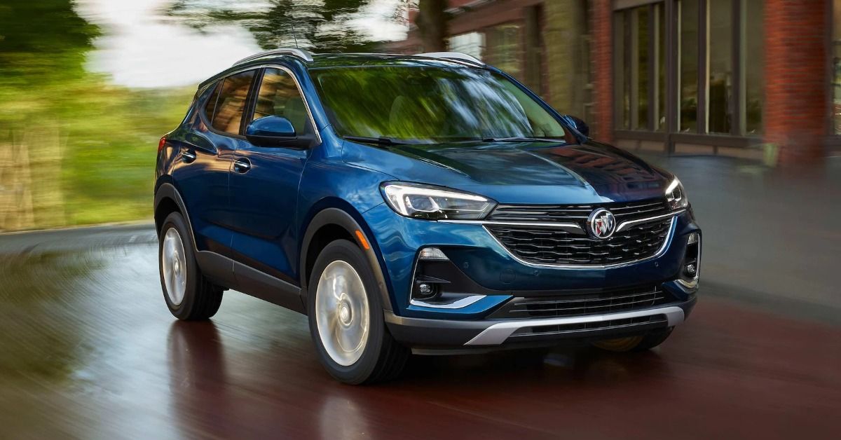The 2023 Buick Encore GX in motion. 
