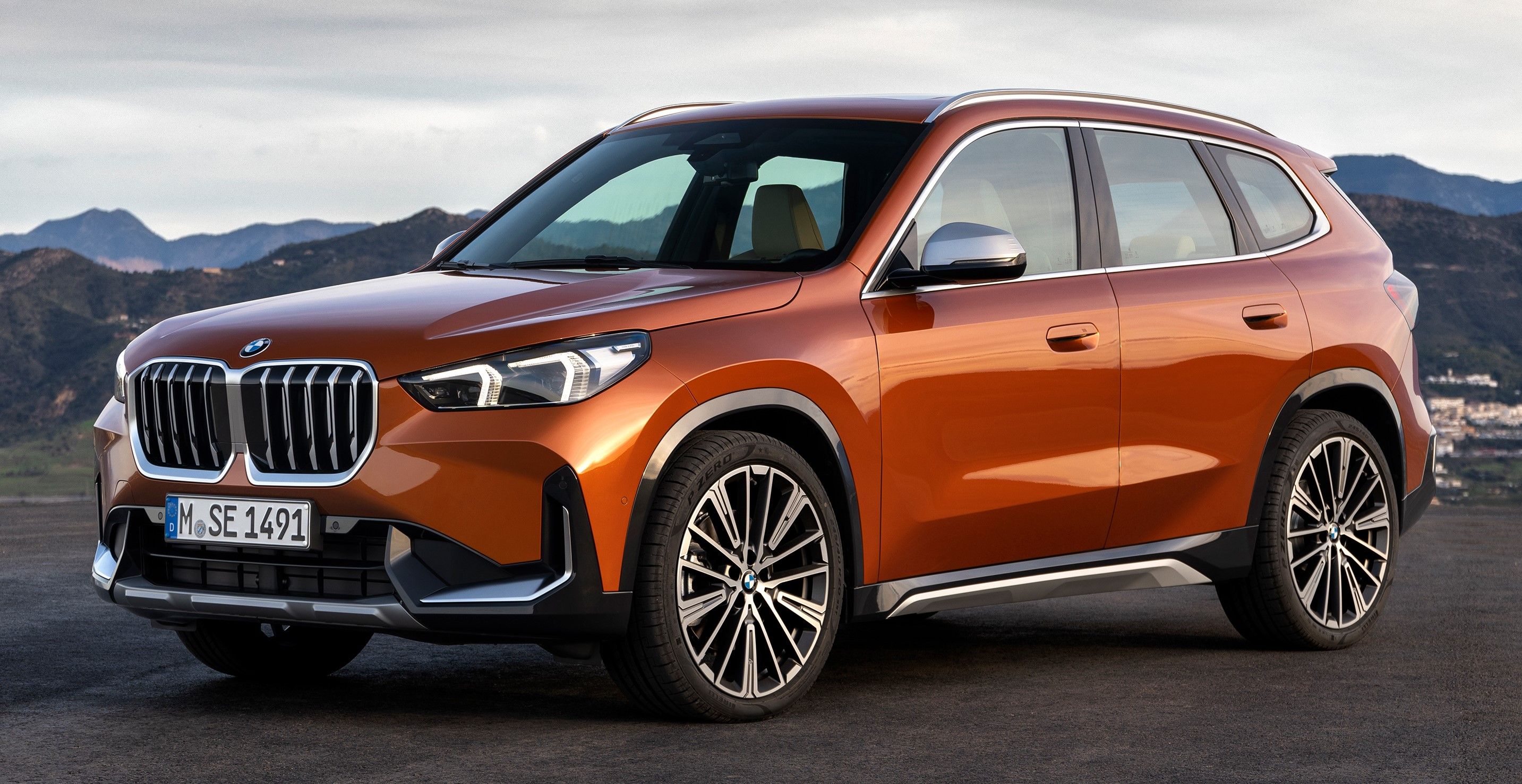 The 2023 BMW X1 on display. 