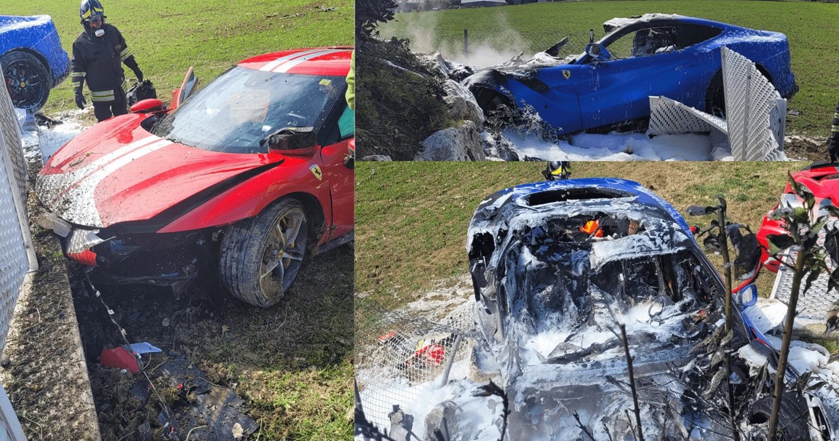Watch Two Ferraris Fly To Their Doom In This Nerve-Wrecking Video