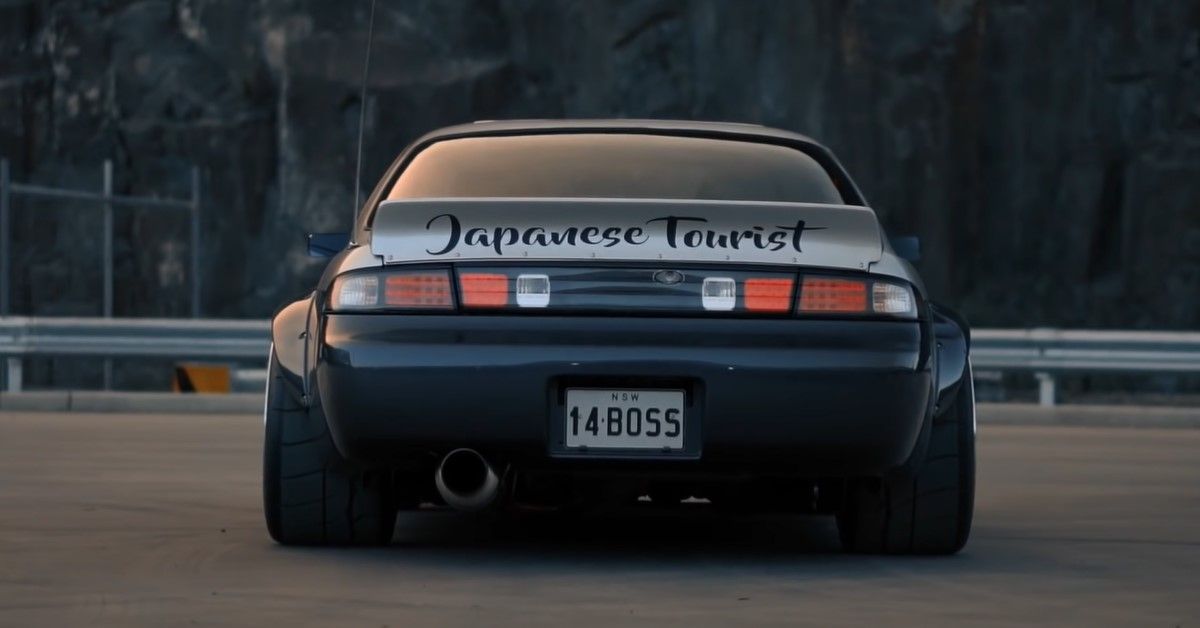 Custom Nissan 240SX rear fascia view
