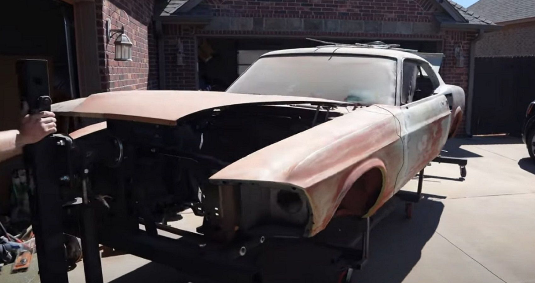a neglected 1969 Ford Mustang Mach 1 